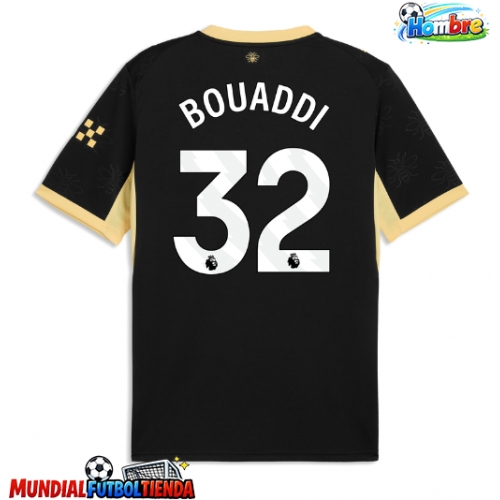 Camiseta Manchester City Ayyoub Bouaddi #32 Segunda Equipación Replica 2026-27 mangas cortas